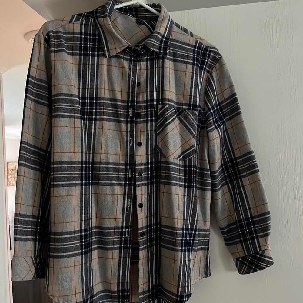 Plaid button down